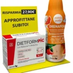 Dietmed KIT PROMOZIONALE DIETFORMPIC 60 CAPSULE VEGETALI + DRENAPESO PANCIA PIATTA 600 ML